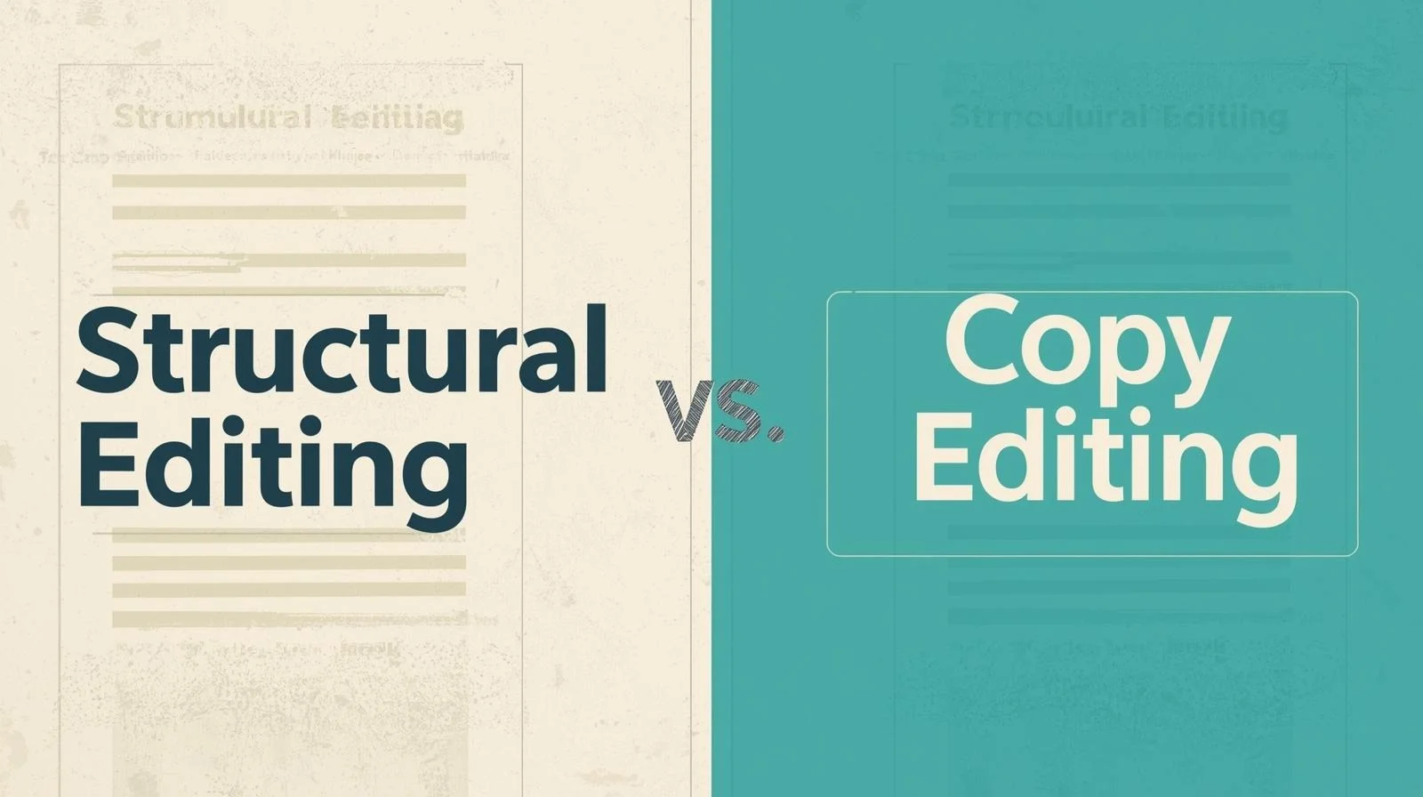 Structural Editing vs. Copyediting: What’s the Difference